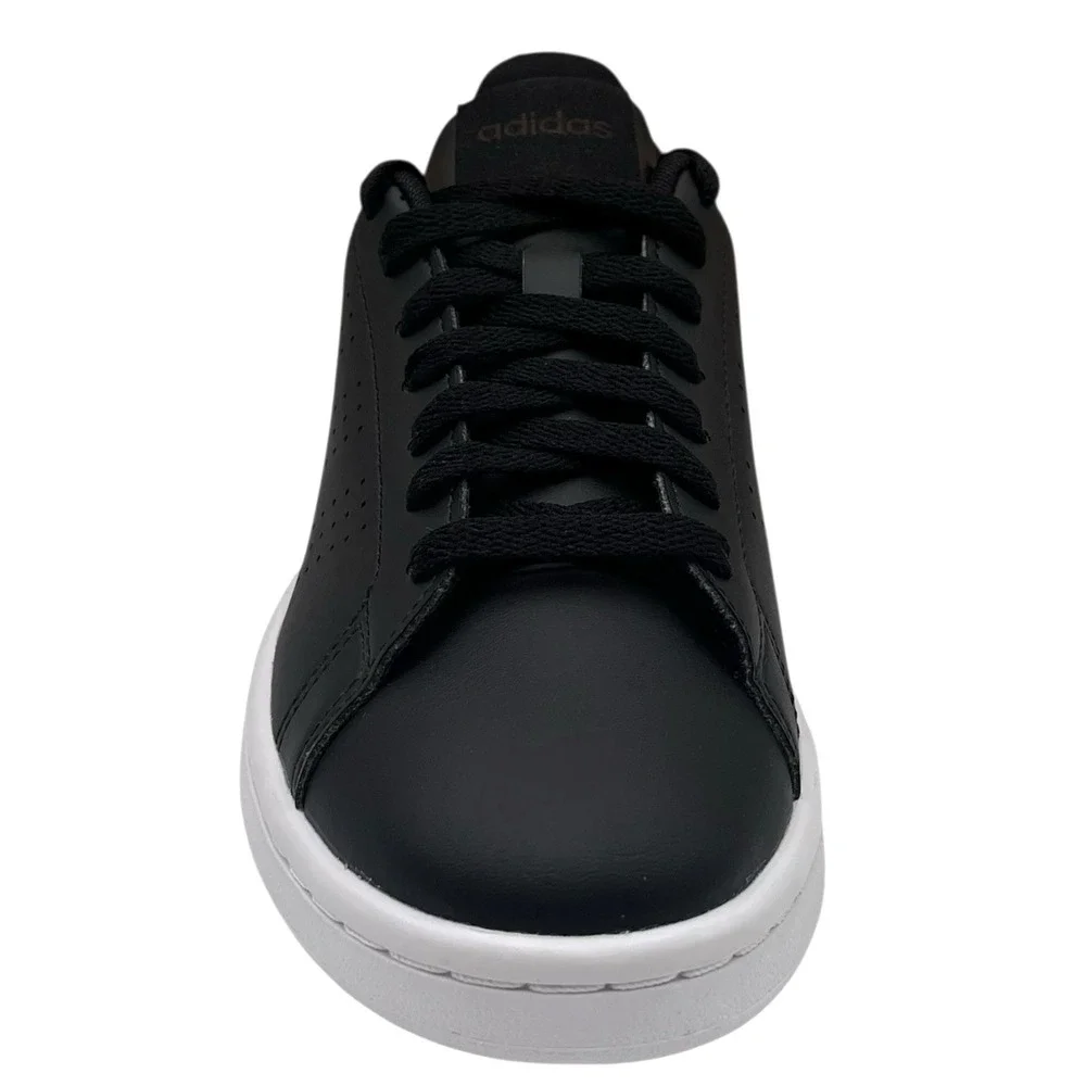 Adidas Advantage Mens Youth Big Boys Casual Low Top Sneaker Size 3.5 Black/Brown